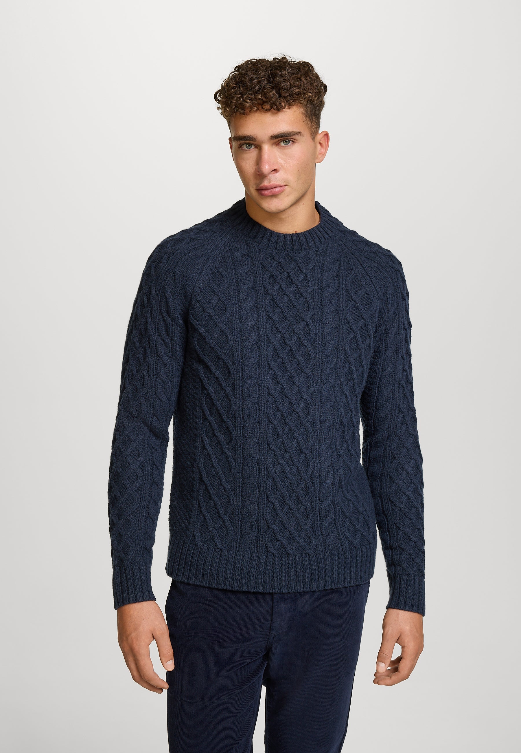 Strickpullover KSWard crew neck knit Sky Captain