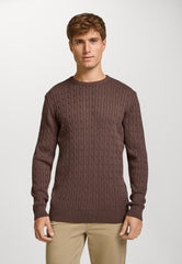 Strickpullover KSCable Chocolate Plum Mix