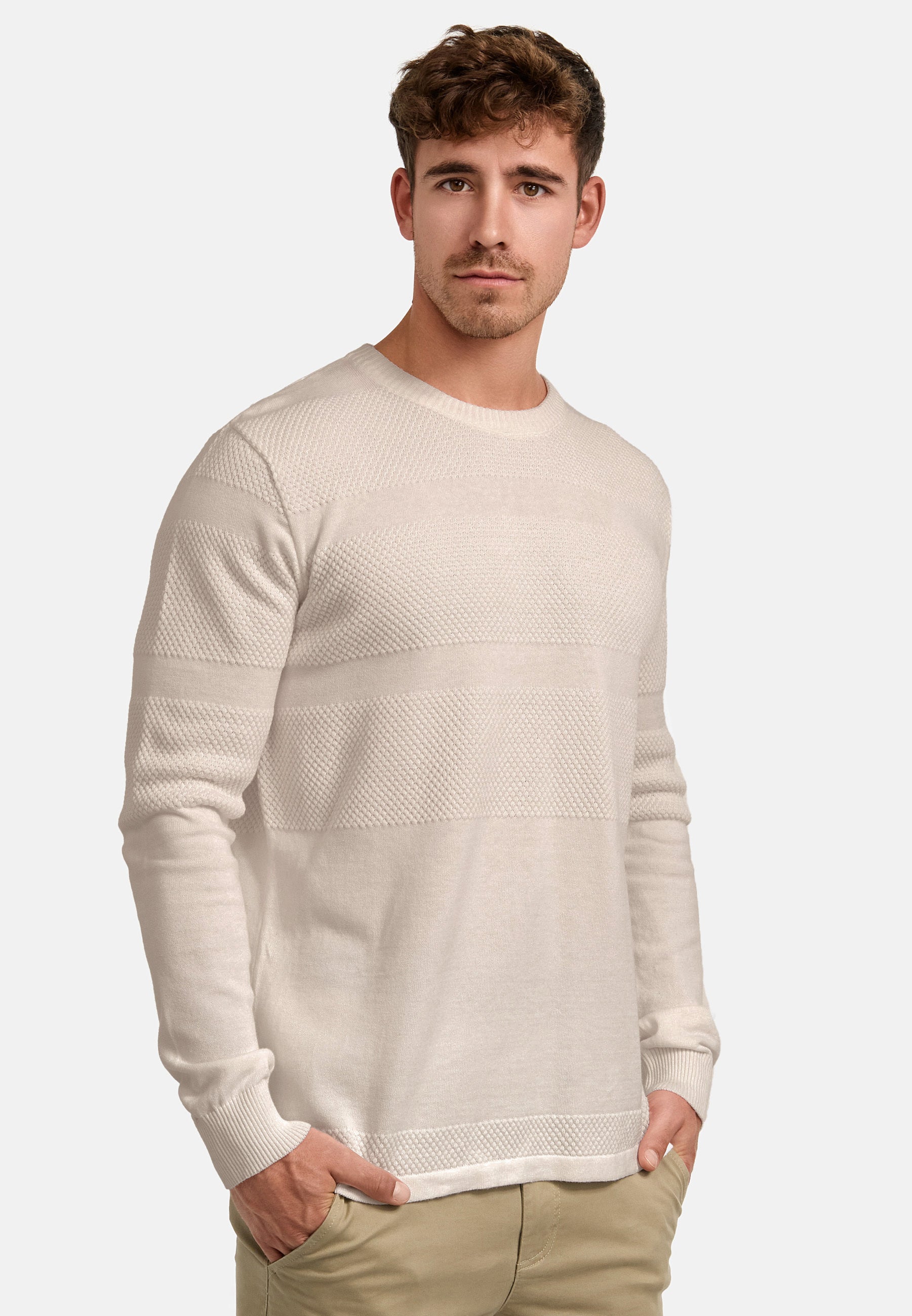 KRONSTADT | Men's Knitted Sweater KSHannes Sand Mix – Kronstadt