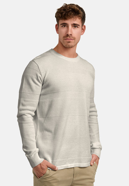 KRONSTADT | Men's Knitted Sweater KSHannes Stone mix – Kronstadt