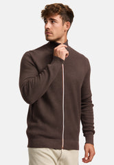 Strickjacke KSErik Zip Chocolate Plum Mix