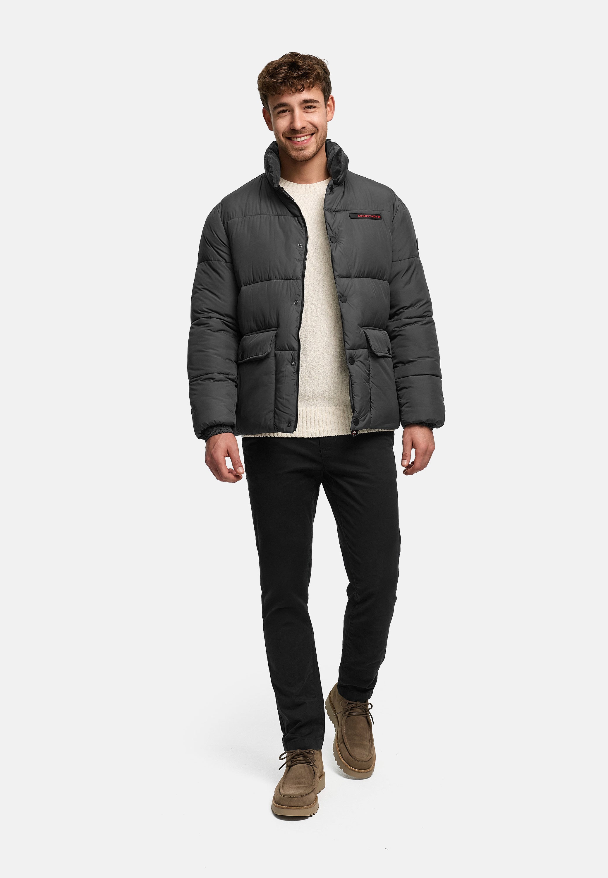 Winterjacke KSStevens puffer jacket Dk Grey
