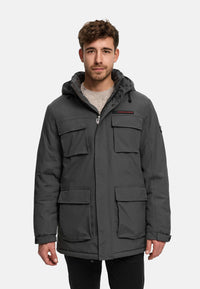 Winterjacke KSHarrington mit Kapuze Dk Grey