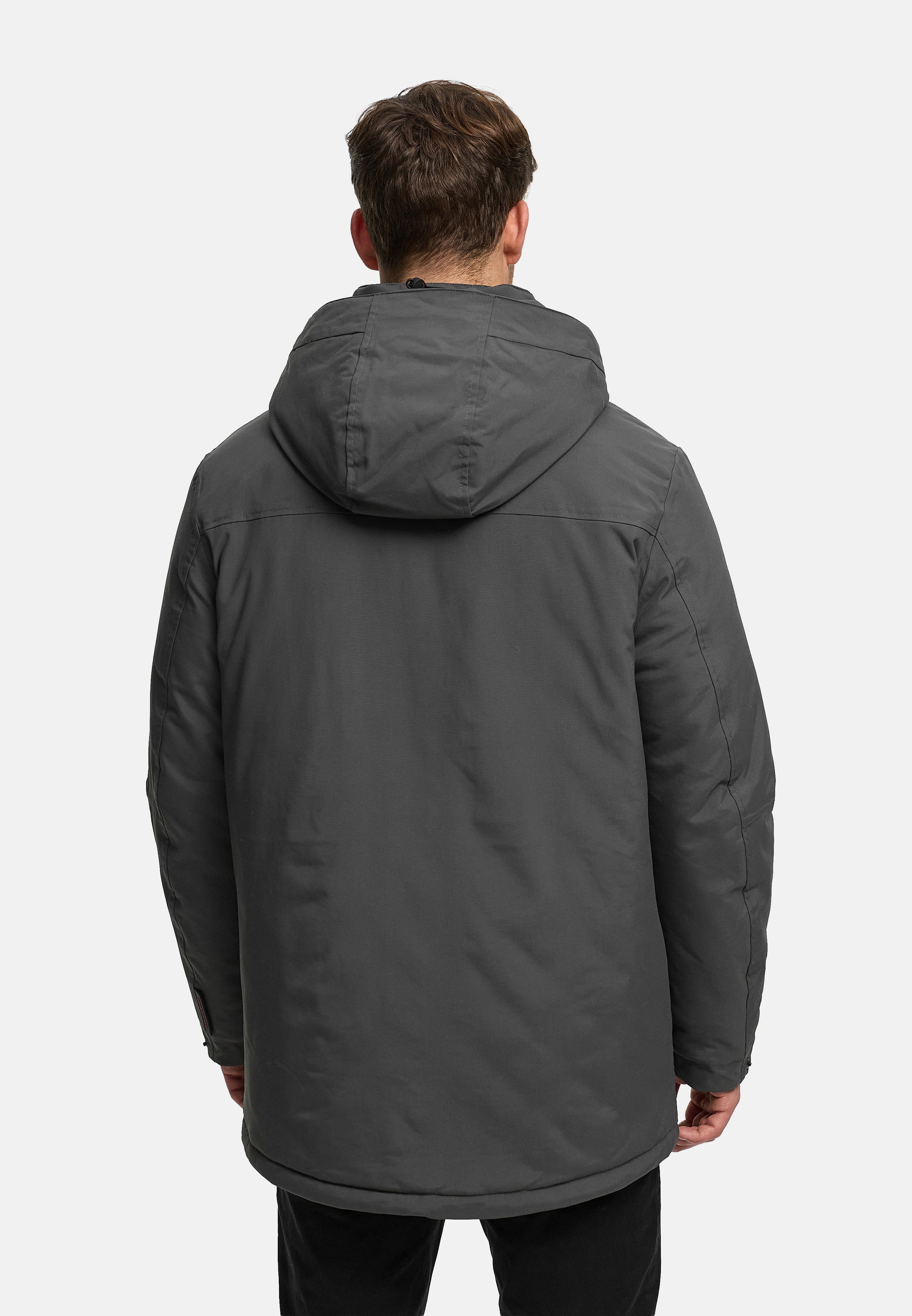 Winterjacke KSHarrington mit Kapuze Dk Grey Produktbild