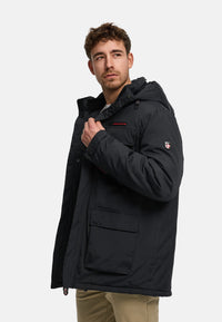 Winterjacke KSHarrington mit Kapuze Black