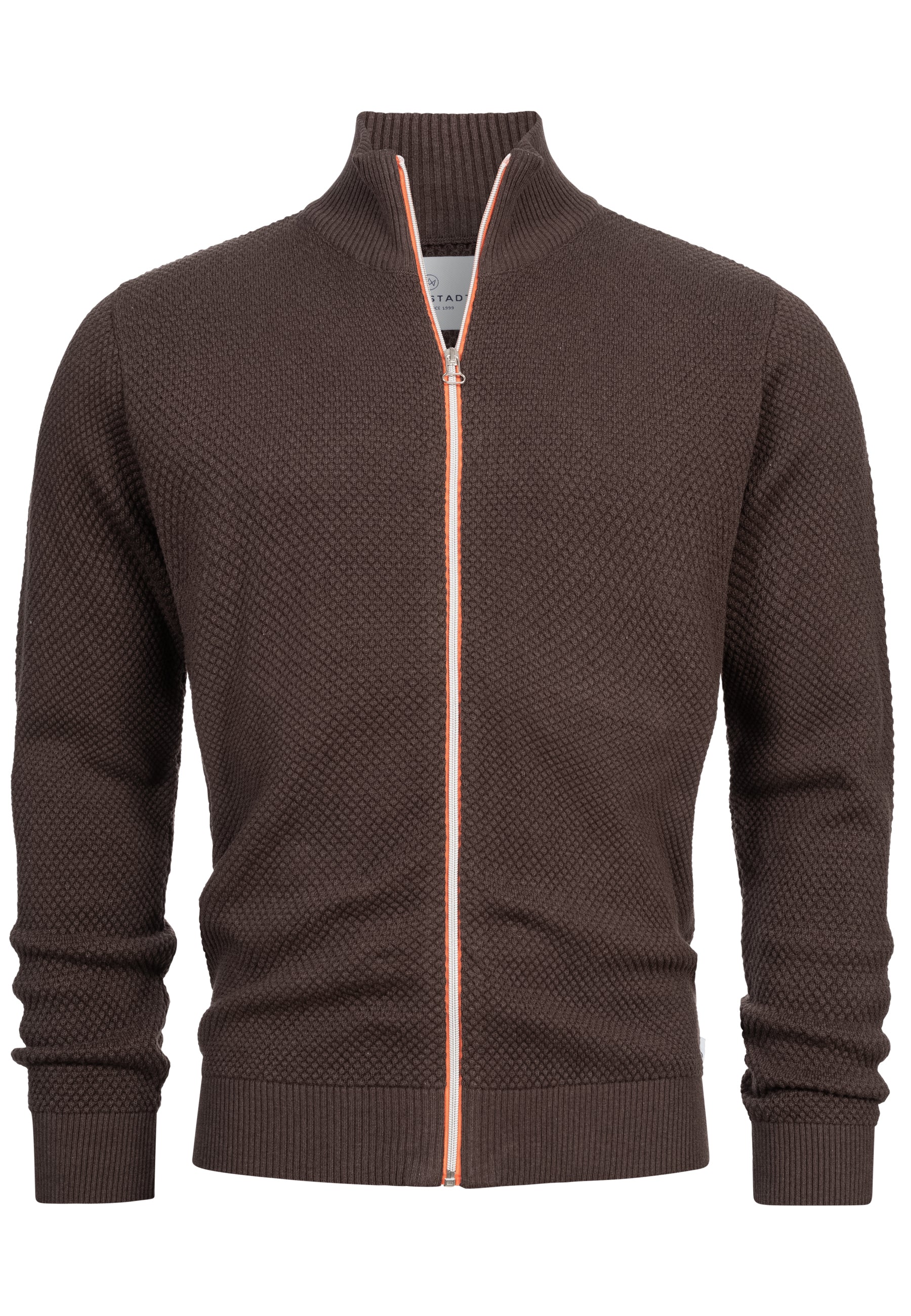 Strickjacke KSErik Zip Chocolate Plum Mix Produktbild
