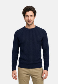 Strickpullover KSFlynn Strick Crew Neck Sky Captain