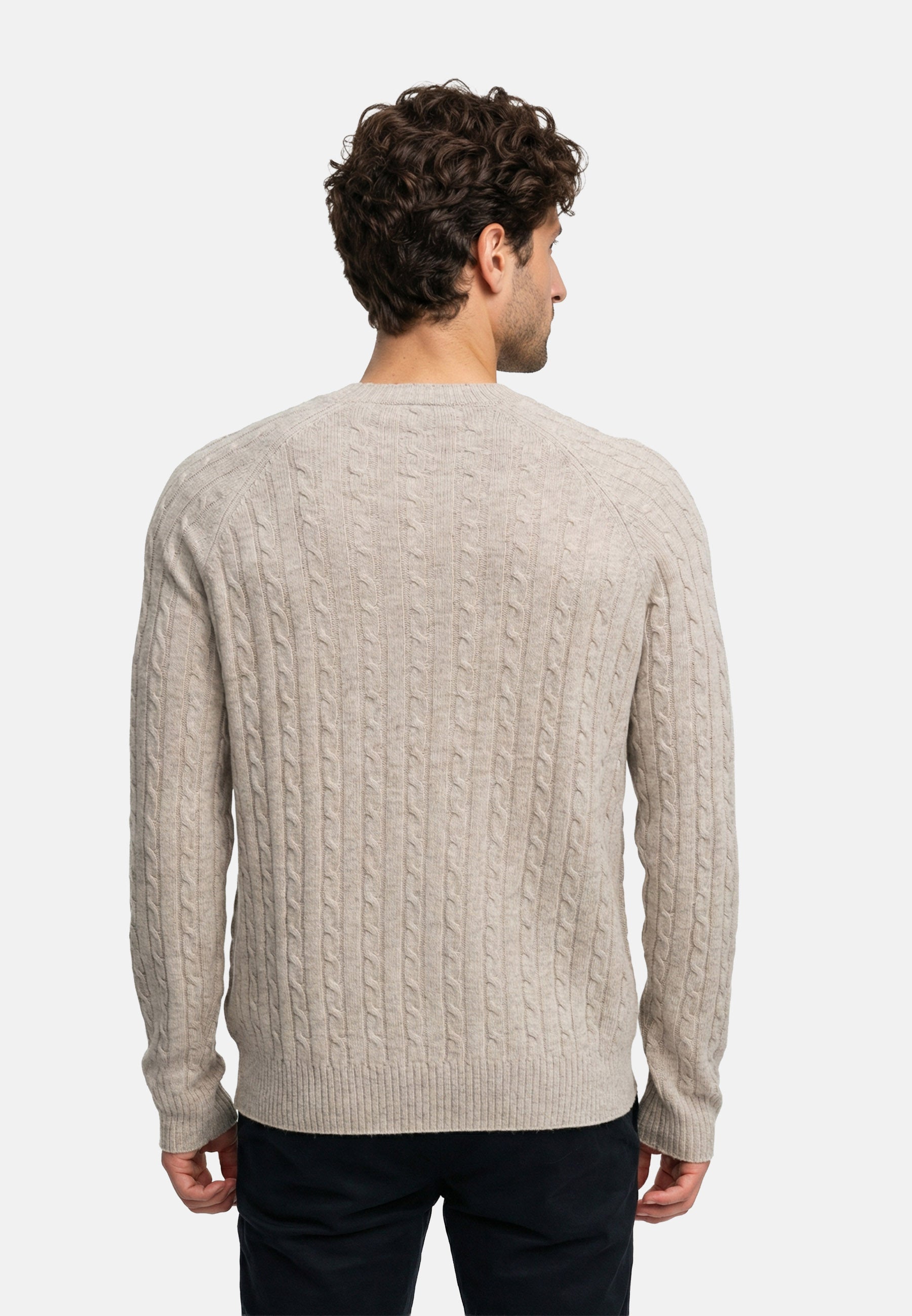 Strickpullover KSFlynn Strick Crew Neck Stone mix Produktbild