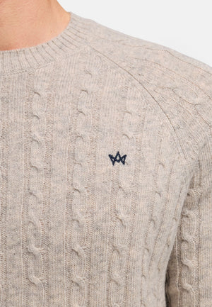 Strickpullover KSFlynn Strick Crew Neck Stone mix Produktbild