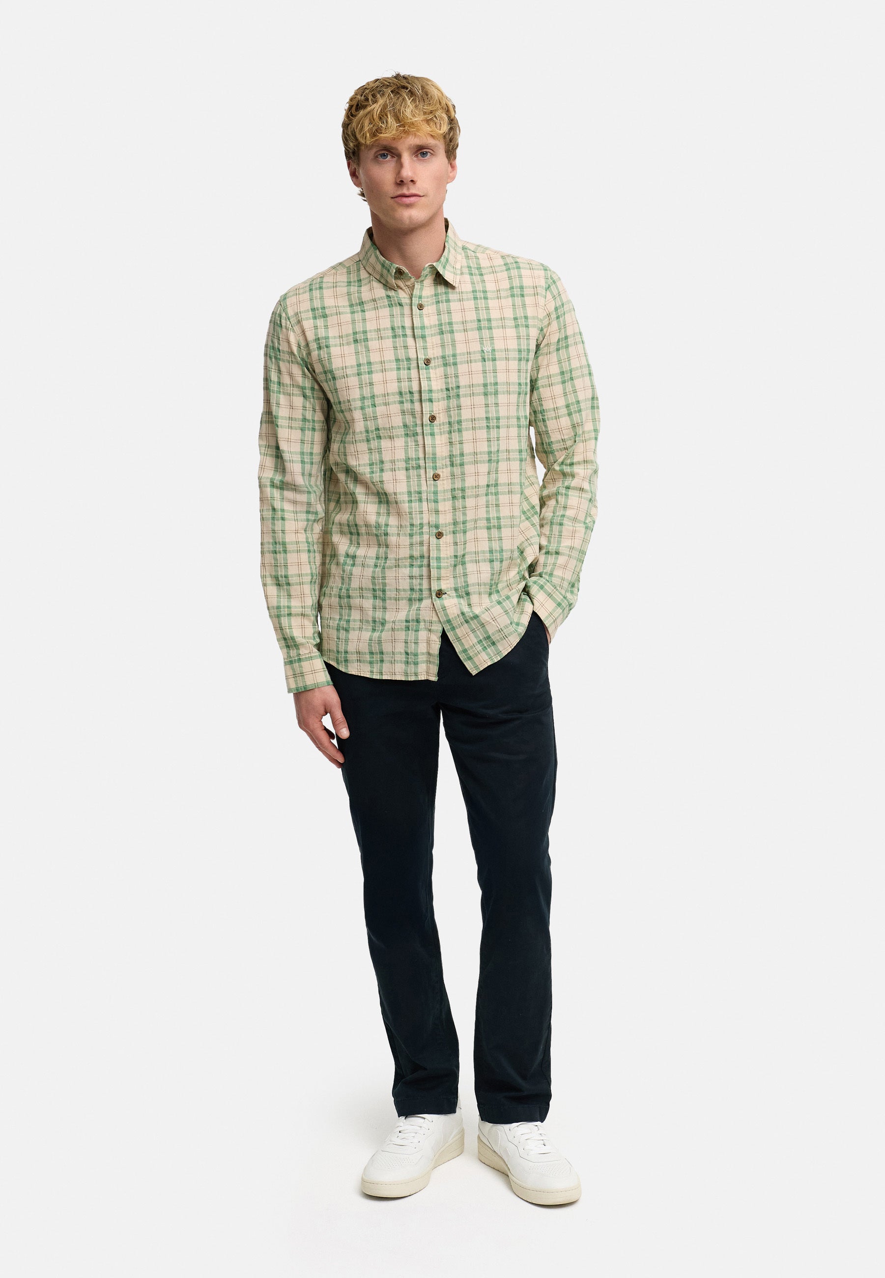 Hemd Langarm KSKiefer Deep Lichen Green Produktbild