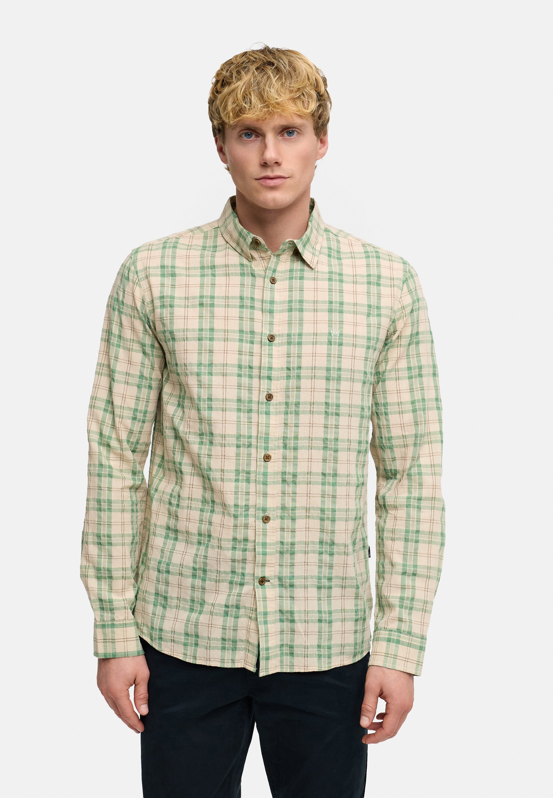 Hemd Langarm KSKiefer Deep Lichen Green Produktbild