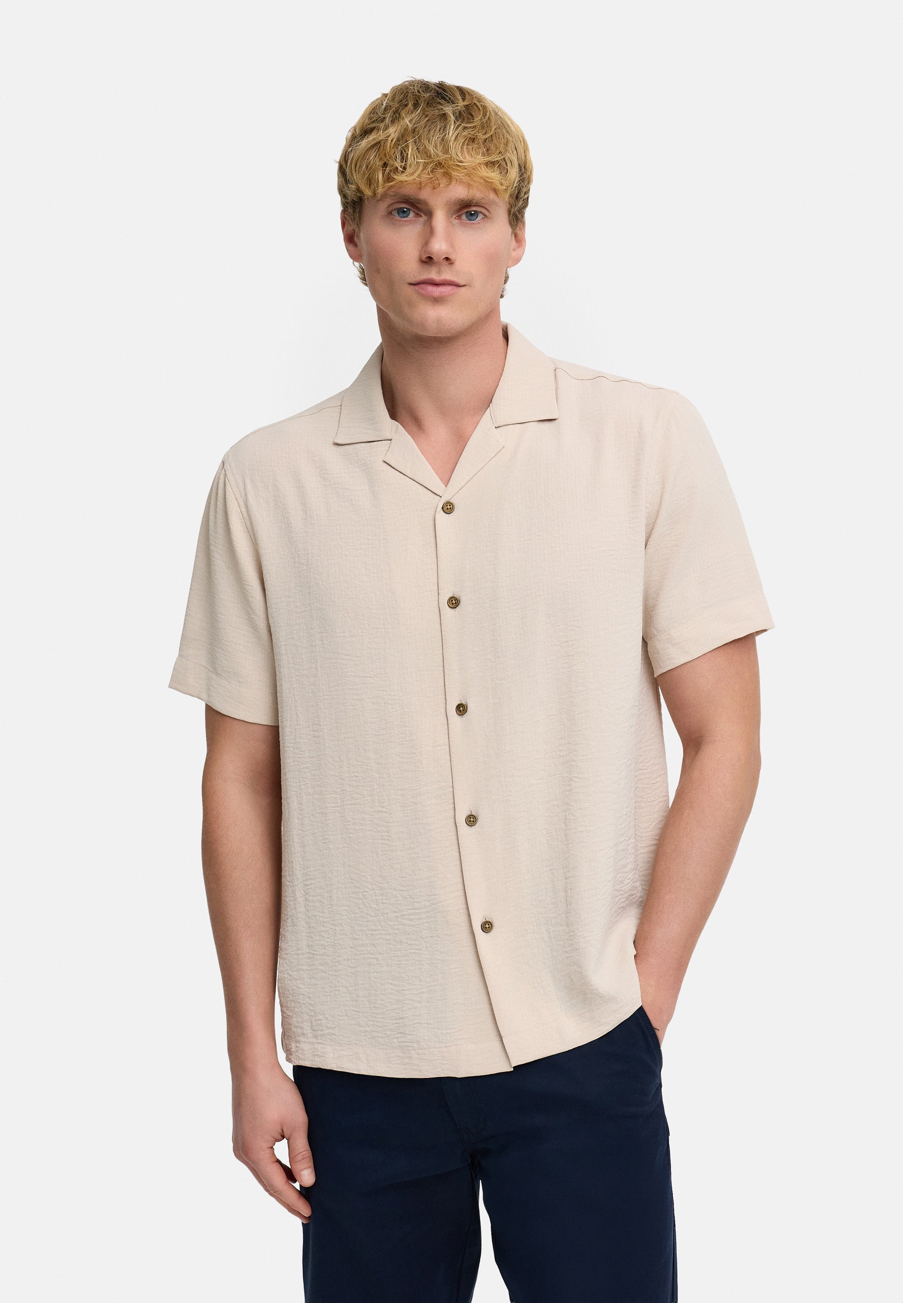 Hemd Kurzarm KSFawn White Pepper Produktbild