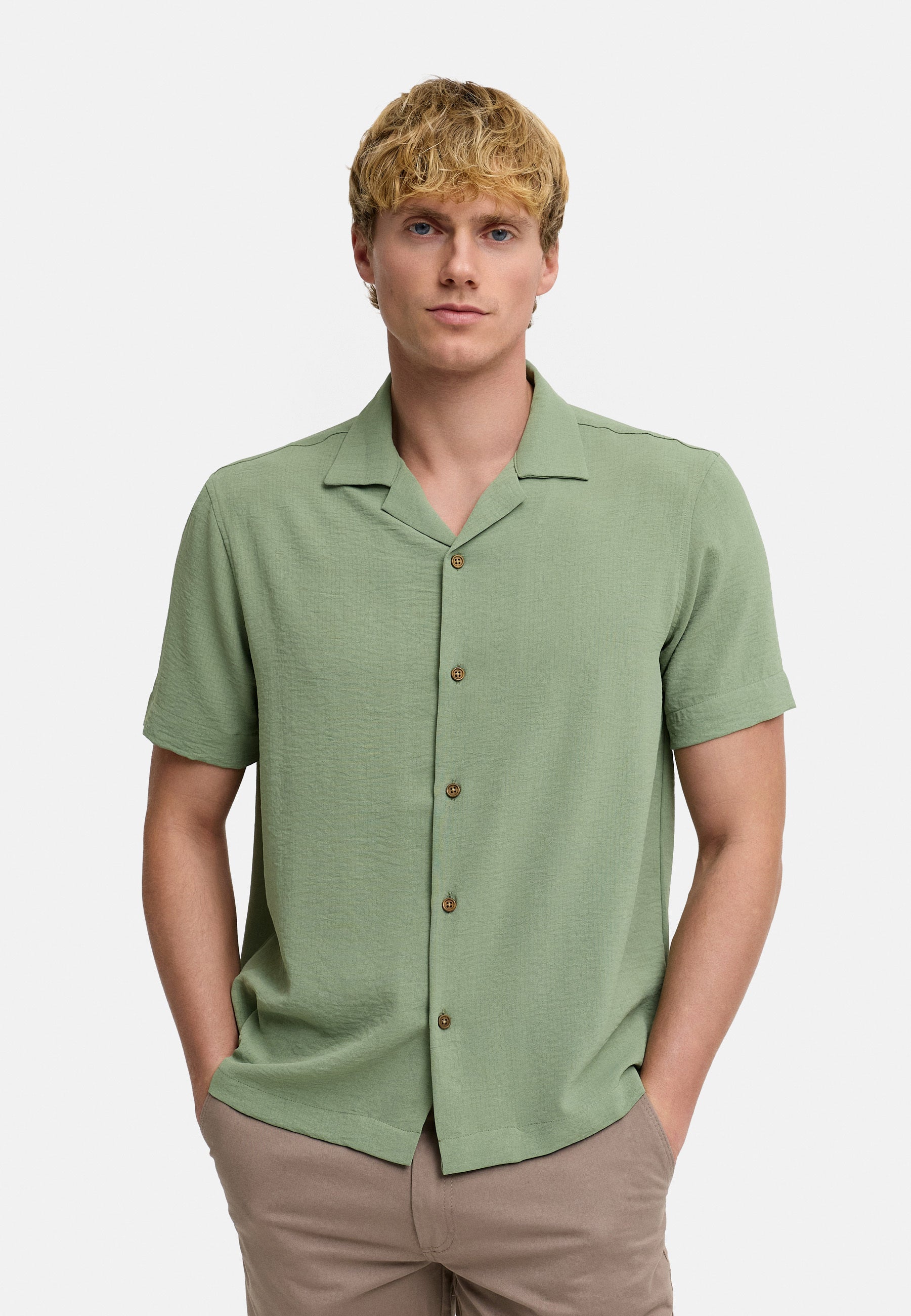 Hemd Kurzarm KSFawn Chinois Green Produktbild