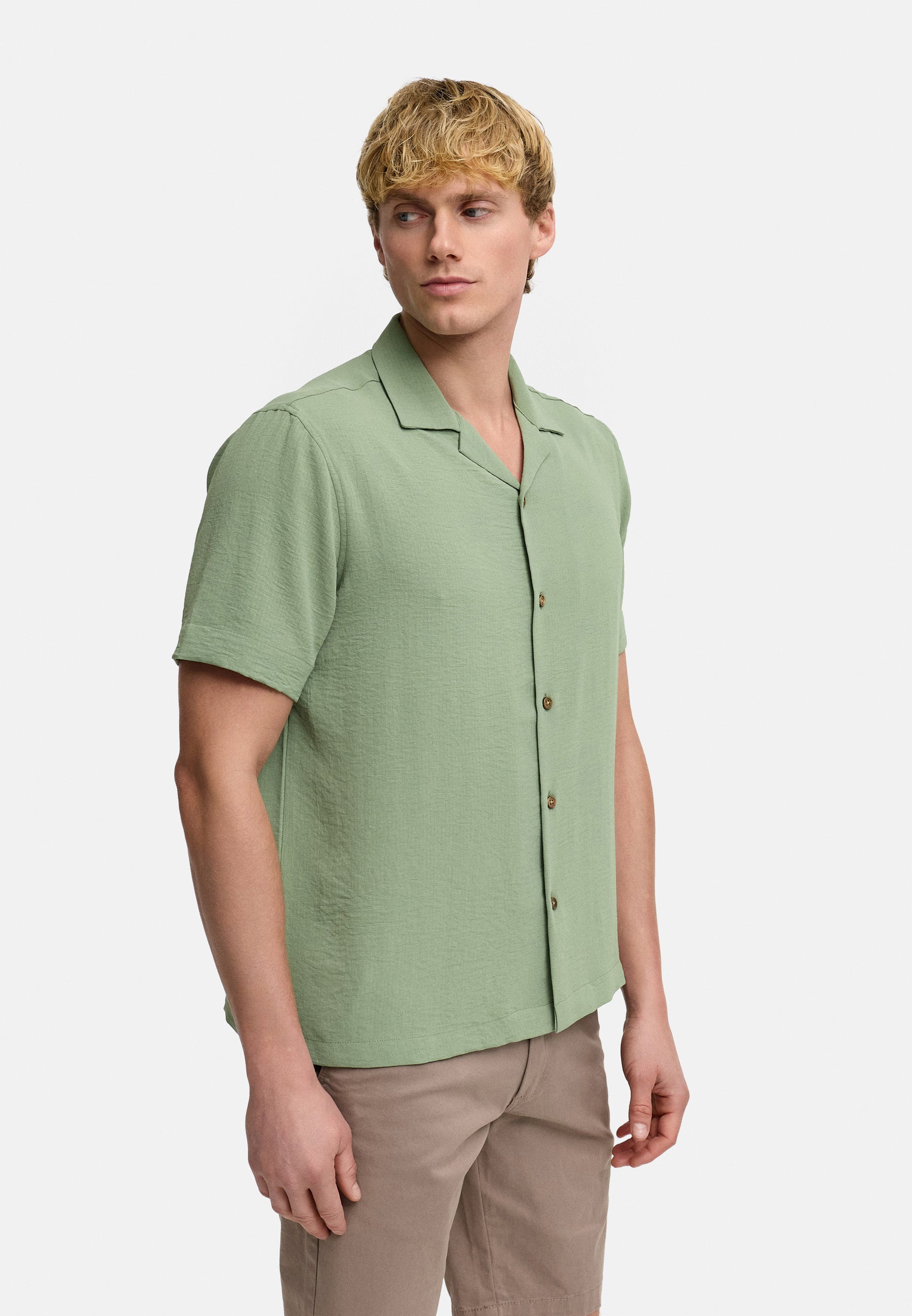 Hemd Kurzarm KSFawn Chinois Green Produktbild