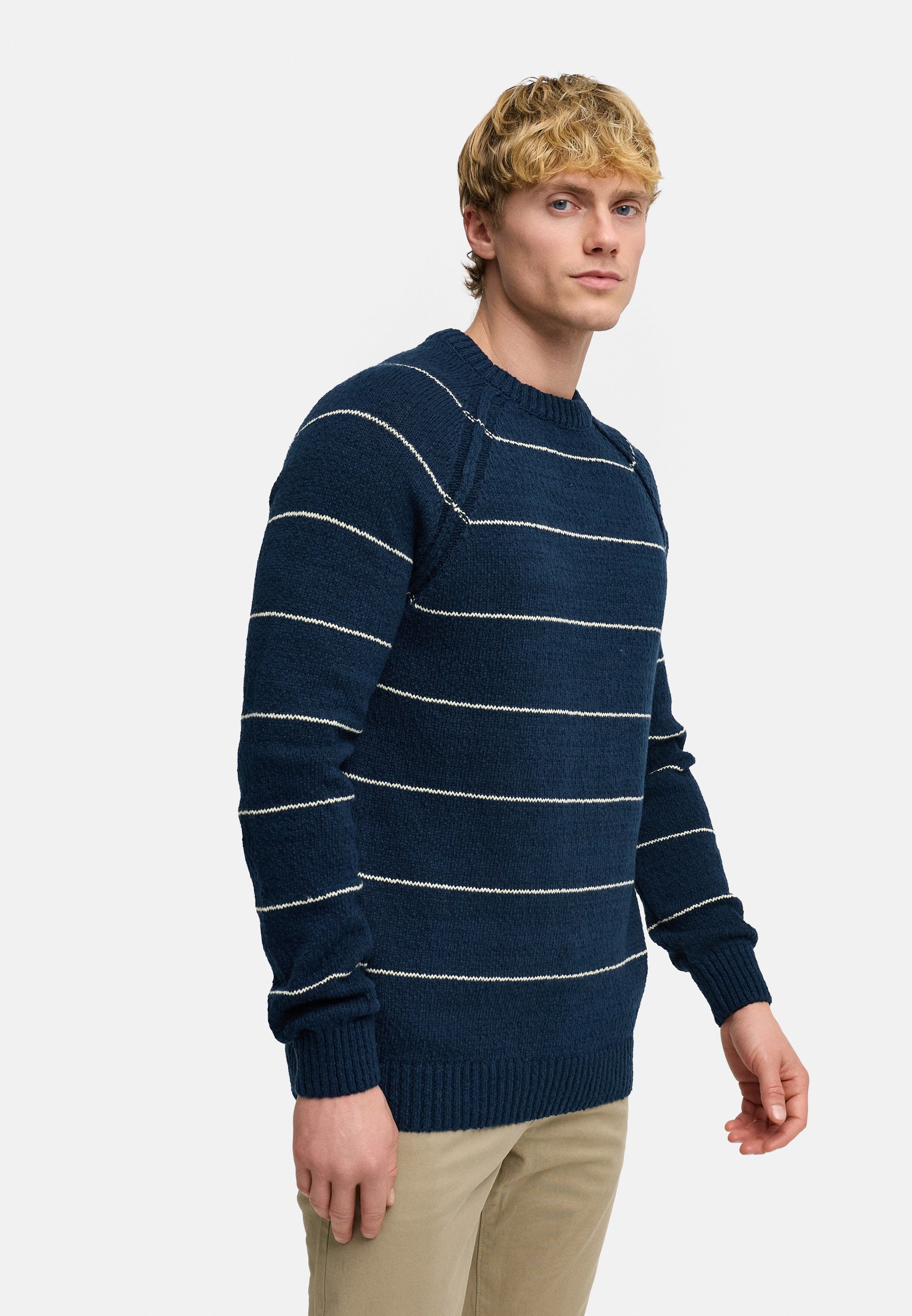 Strickpullover KSAdriel Strick Rundhals Sky Captain Produktbild
