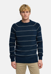 Strickpullover KSAdriel Strick Rundhals Sky Captain