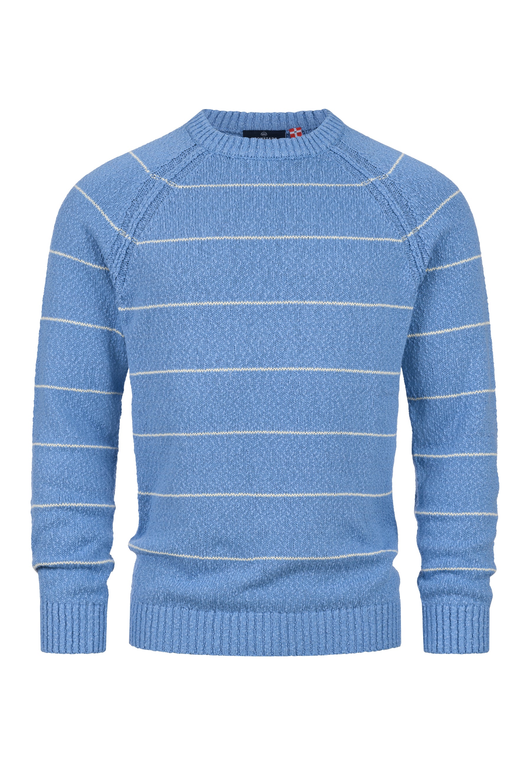 Strickpullover KSAdriel Strick Rundhals Blue Shadow Mix Produktbild