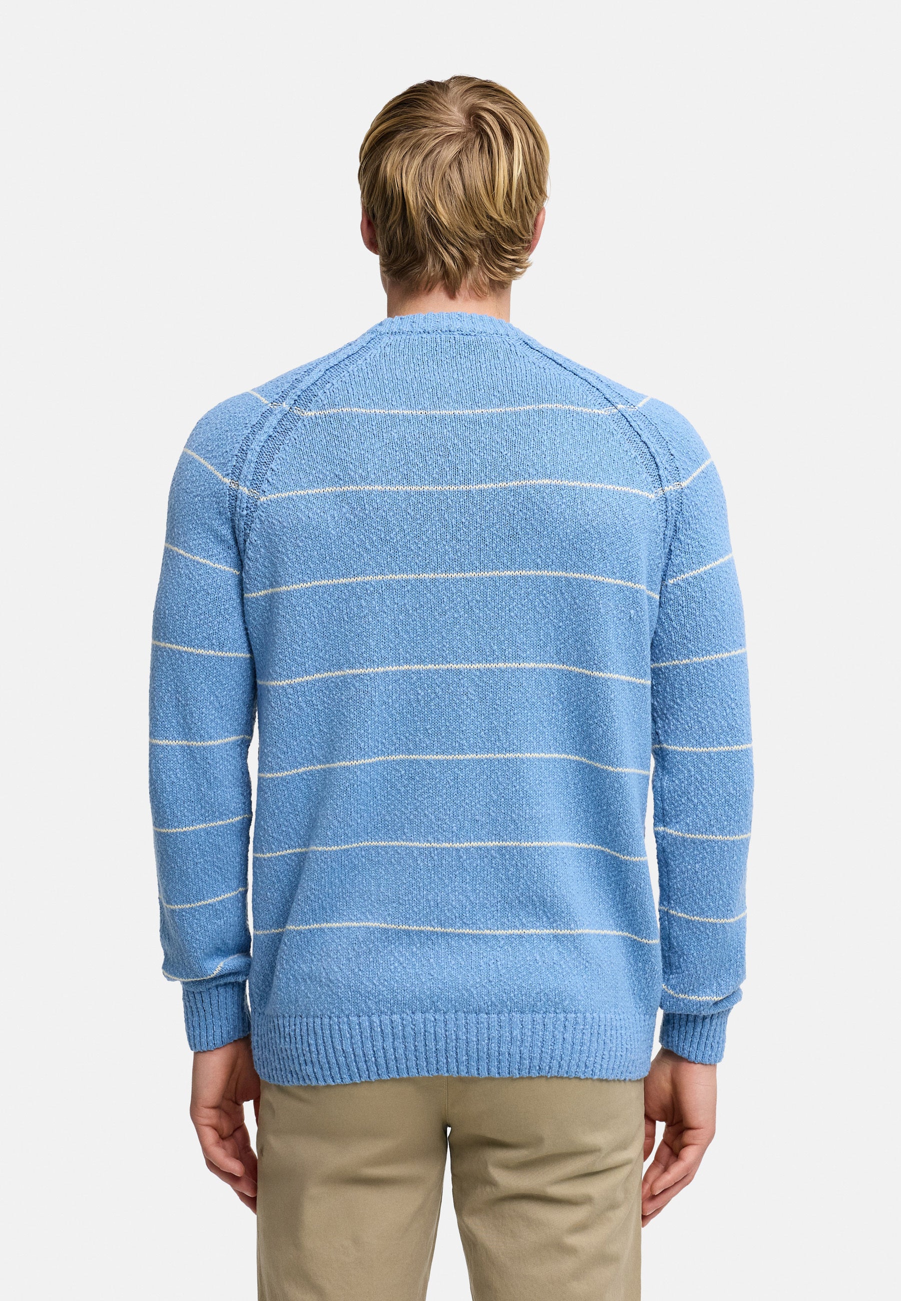 Strickpullover KSAdriel Strick Rundhals Blue Shadow Mix Produktbild