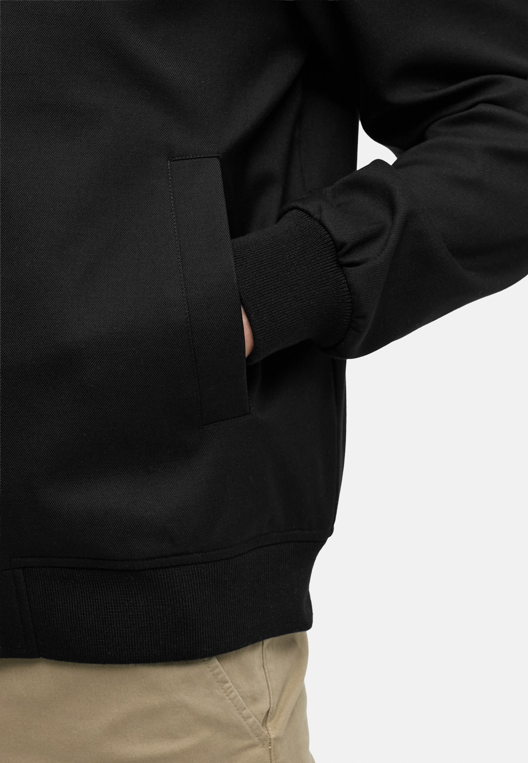 Übergangsjacke Hendrik Fliegerjacke Black Produktbild