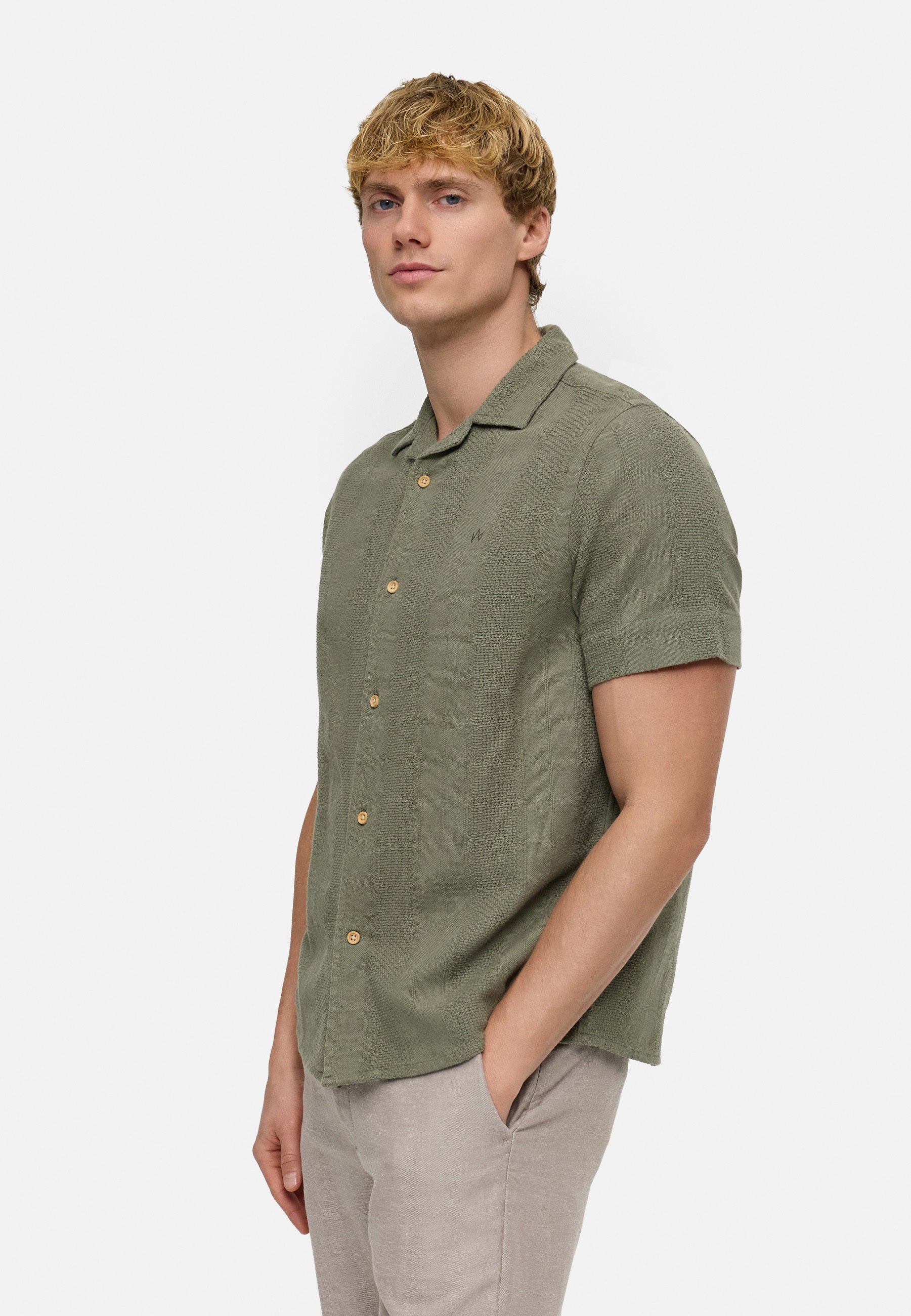 Hemd Kurzarm KSSani Deep Lichen Green Produktbild