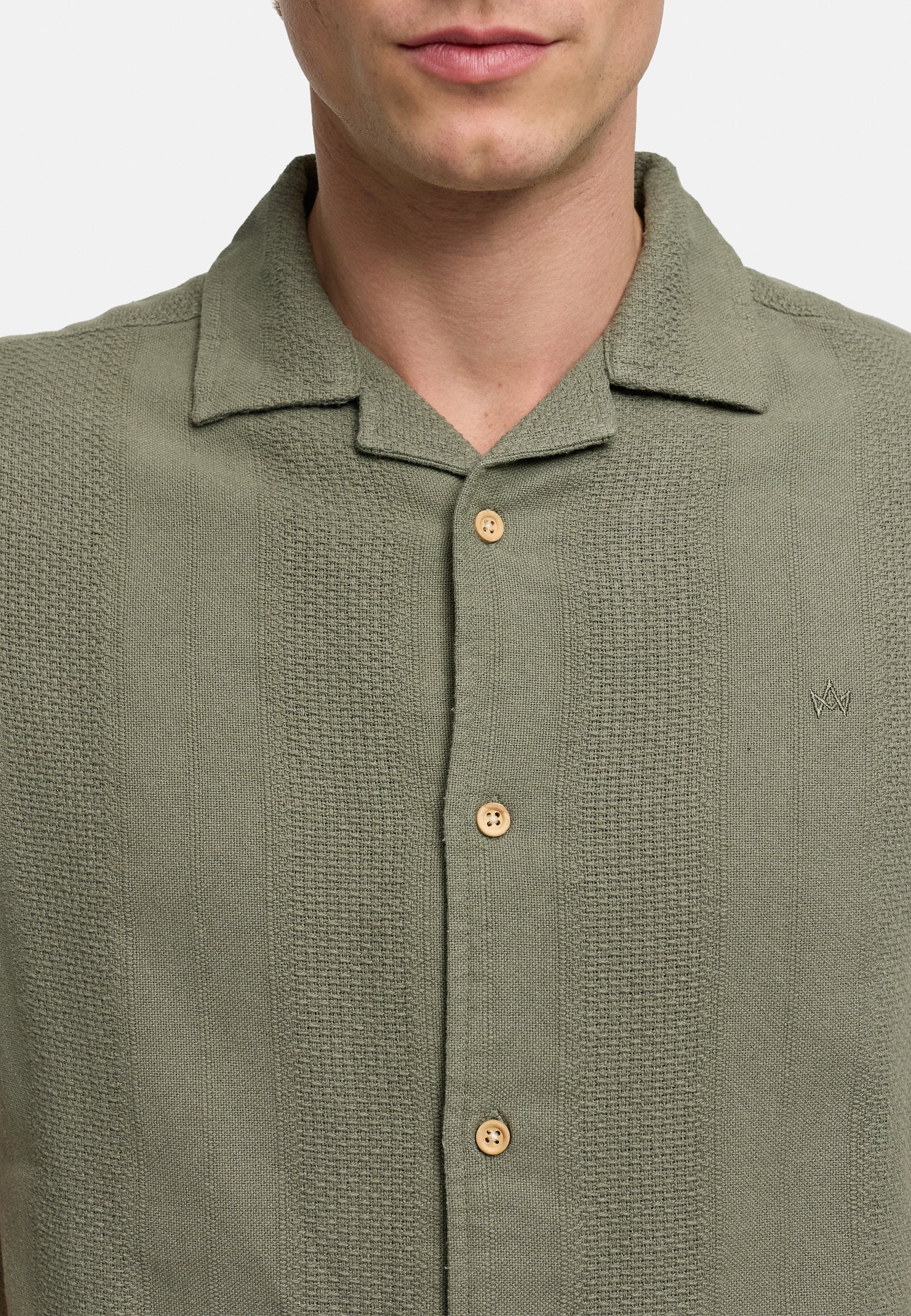 Hemd Kurzarm KSSani Deep Lichen Green Produktbild