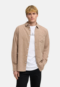 Hemd Langarm KSJohan Cord Sand mix