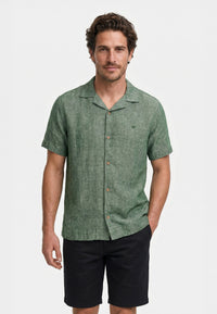 Chemise à manches courtes verte Hedge Green KSAyers