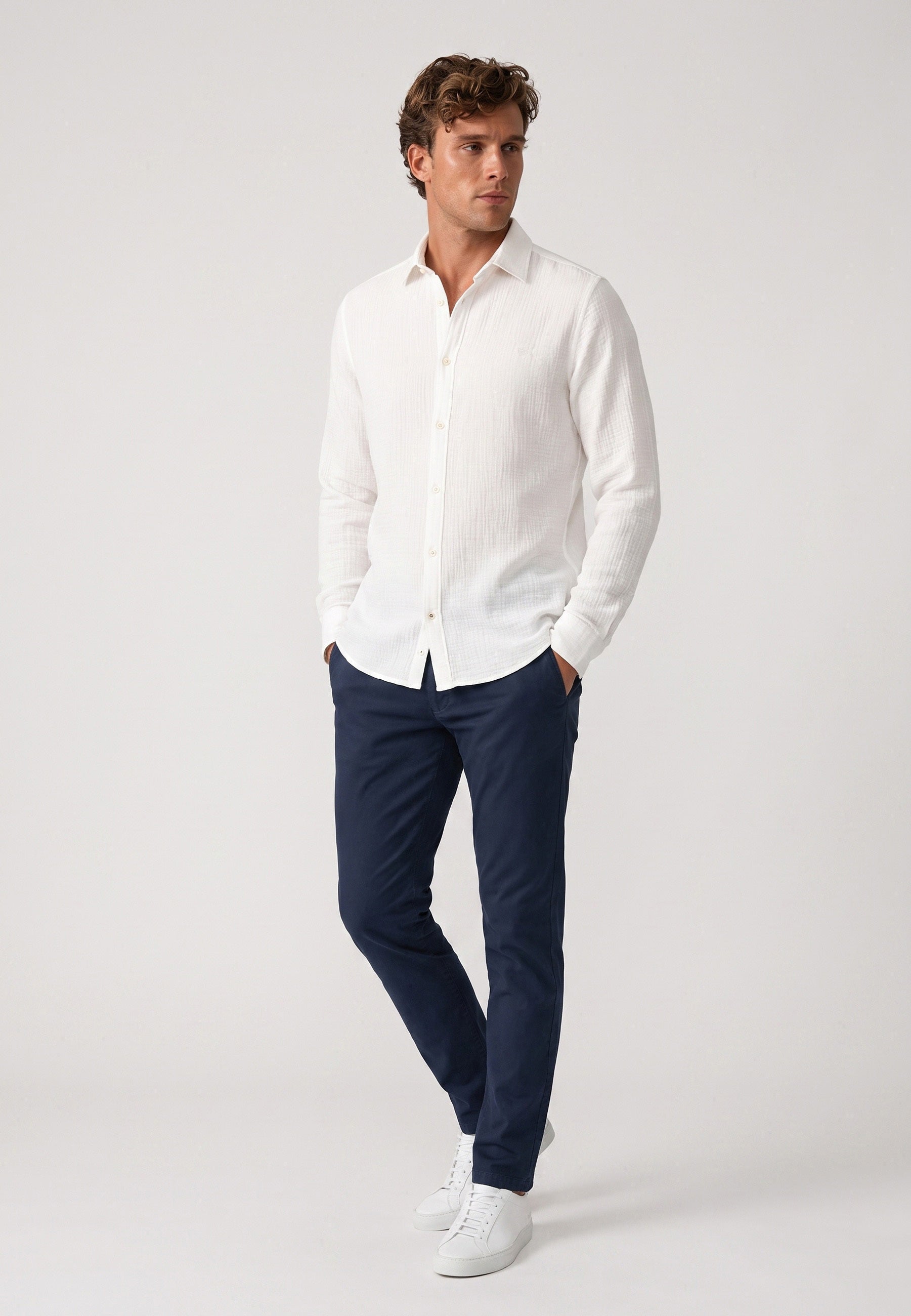 Hemd Langarm KSAvery Offwhite