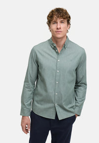 Hemd Langarm KSHarnmark Deep Lichen Green