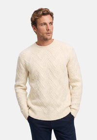 Knitted Jumper KSPollard Crew Neck Beige Mix