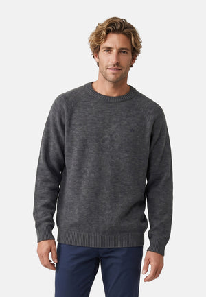 Strickpullover KSLarson Strick Crew Neck Charcoal Mix Produktbild