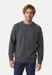 Strickpullover KSLarson Strick Crew Neck Charcoal Mix