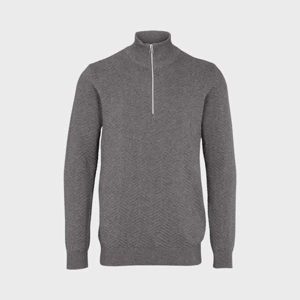 Carlo half-zip knit - Anthracite – Kronstadtbrand